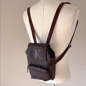 Calvin Klein Brown Backpack Durable Material med size
Unisex
